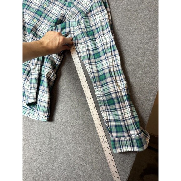 Polo Ralph Lauren Mens Green/White/Black Plaid Button Down Sz XXL Flash Pony - Picture 6 of 8